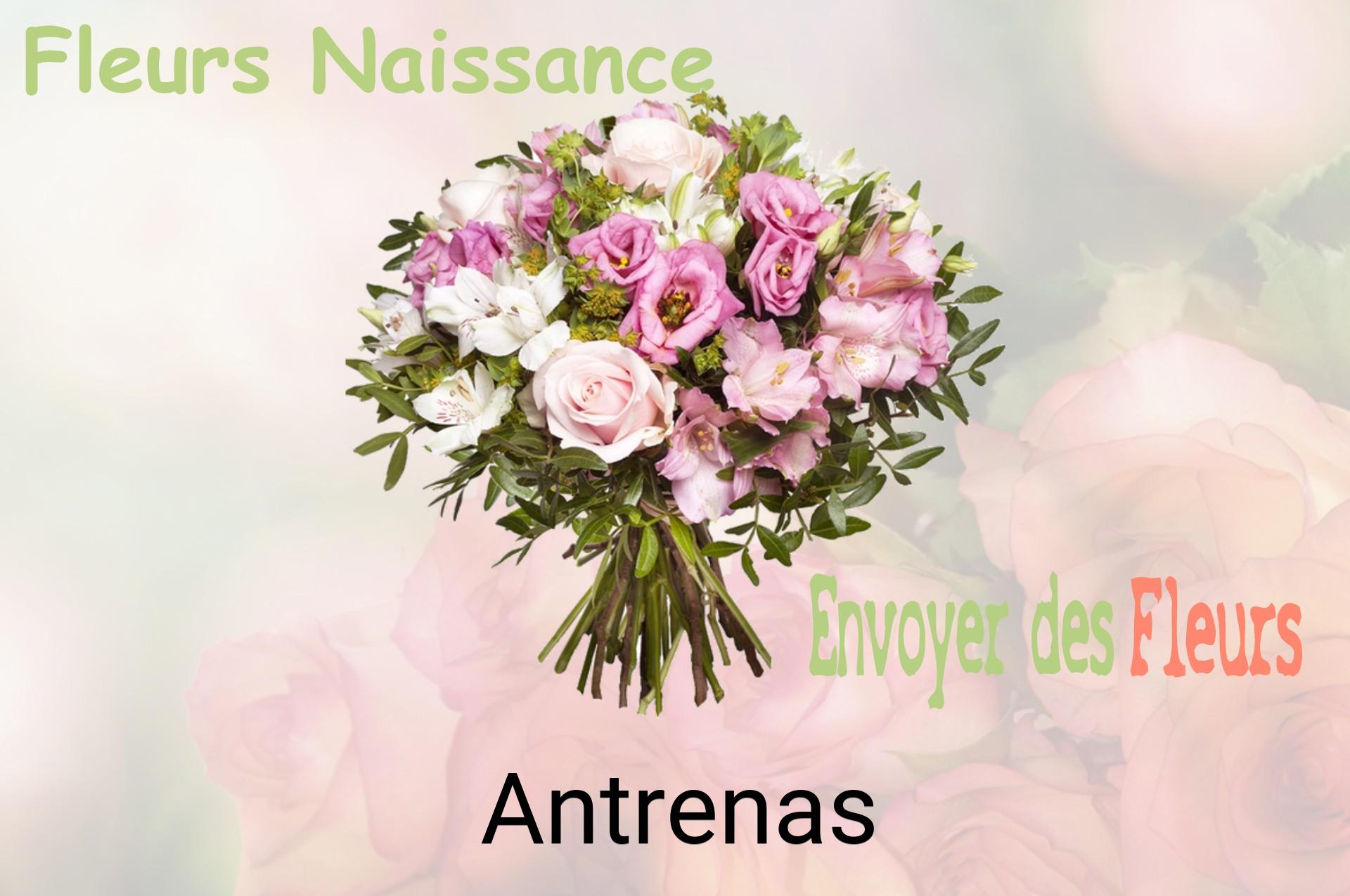 Bouquet de fleurs de naissance livré à Antrenas